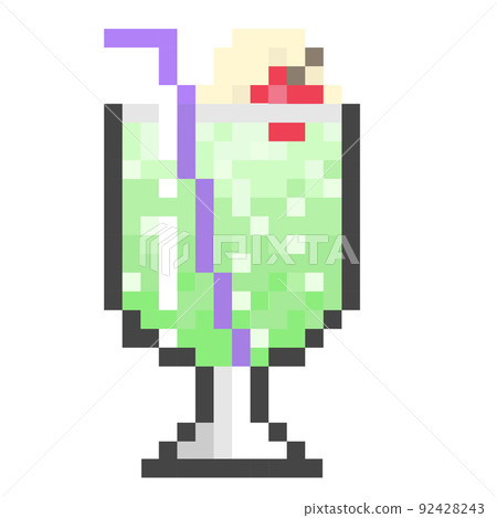 像素藝術奶油蘇打水 92428243