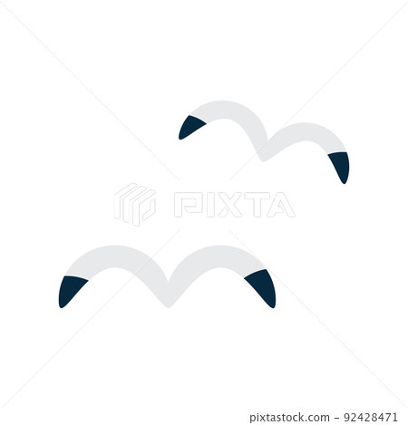 變形的海鷗矢量圖素材 92428471