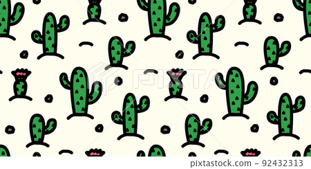 仙人掌插圖模式 92432313