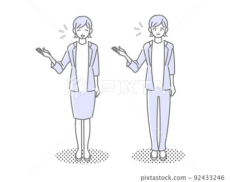 Women in suits (2 patterns) 92433246