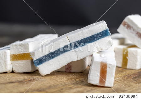 sweet milk marmalade with multicolored stripes 92439994