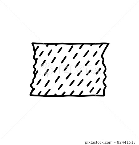Washi tape strip with cute design isolated on white Washi tape strip with cute design isolated on white 92441515