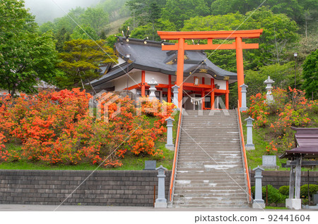 Dream or reality Rausu Shrine in the fog Dream or reality Rausu Shrine in the fog 92441604