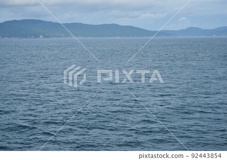 從渡輪上方看到的宮城縣大鹿半島 92443854