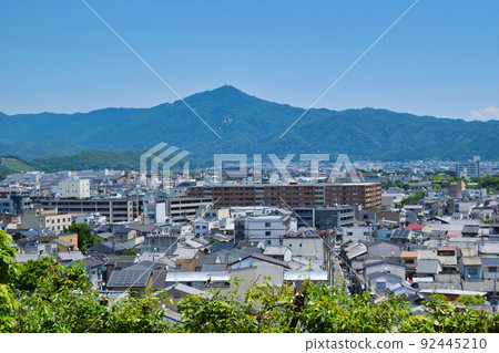 View of Kyoto city and Higashiyama from Kyoto Takeisao Shrine 92445210