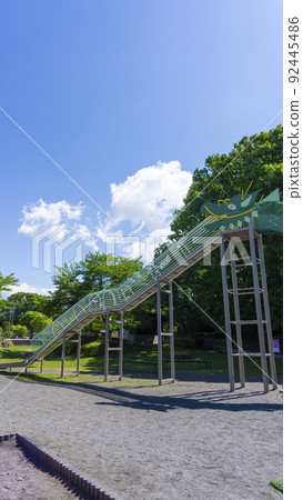 Play equipment in the park Play equipment in the park 92445486