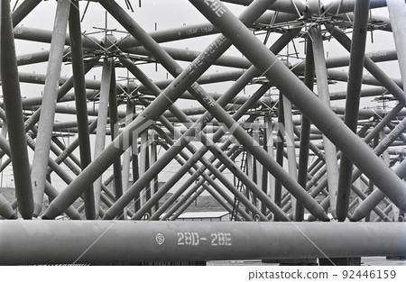 <Osaka> Construction site of the festival open space of the Osaka Expo 92446159