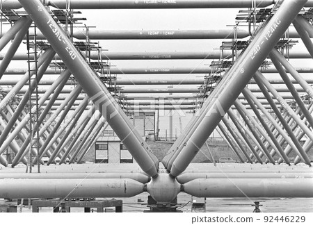 <Osaka> Construction site of the festival open space of the Osaka Expo 92446229