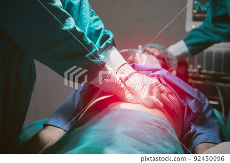 Medical team saving people life in hospital. Doctor first aid emergency CPR patient heart failure. Medical team saving people life in hospital. Doctor first aid emergency CPR patient heart failure. 92450996