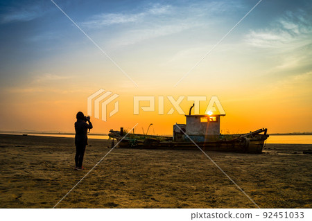 Abandoned fishing boat, traces of time Abandoned fishing boat, traces of time 92451033