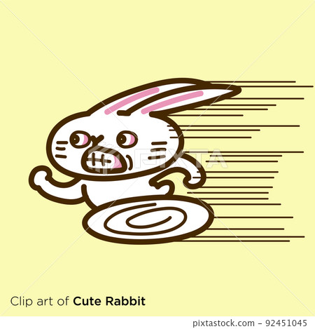 Rabbit character illustration series "Very hurry" Rabbit character illustration series "Very hurry" 92451045