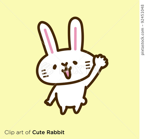 Rabbit character illustration series "Greetings" Rabbit character illustration series "Greetings" 92451048