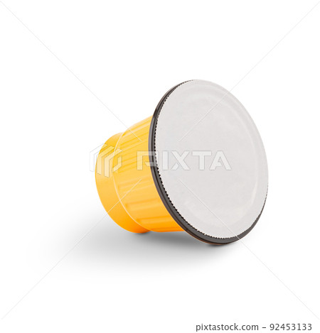 Coffee capsule isolated on white background Coffee capsule isolated on white background 92453133