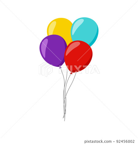 Balloon isolated on white background - Stock Illustration [92456802 ...