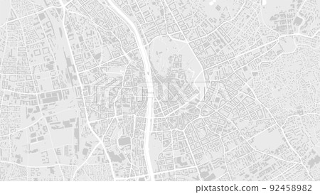 White and light grey Graz City area vector background map, roads and water cartography illustration. White and light grey Graz City area vector background map, roads and water cartography illustration. 92458982