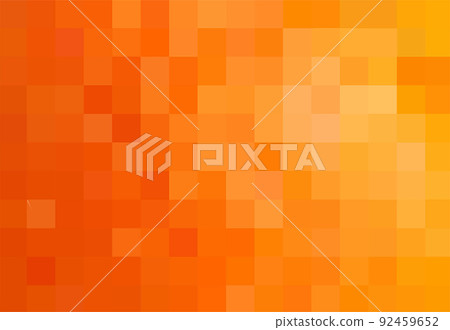 Vector orange background from squares. Beautiful illustration from yellow-orange squares. The template can be used as a autumn backdrop. Texture from orange squares for poster, calendar, post 92459652