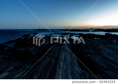 Miura Peninsula, dusk on the Jogashima coast Miura Peninsula, dusk on the Jogashima coast 92465834