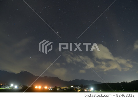 北斗市白州町夏夜、春三角、春三角向西傾斜 92468332
