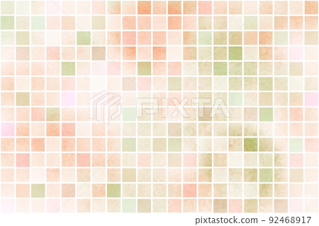 棕色米色背景瓷磚水彩可愛的秋天 92468917