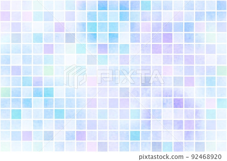藍色瓷磚水彩背景可愛淺藍色藍色 藍色瓷磚水彩背景可愛淺藍色藍色 92468920