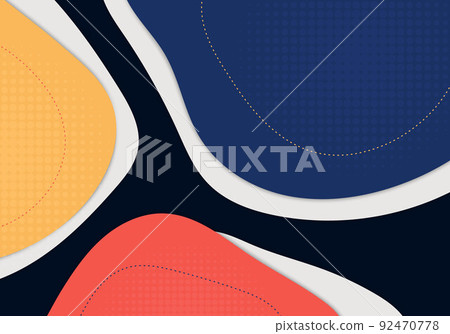 Abstract colorful template doodle design decorative artwork. Abstract colorful template doodle design decorative artwork. 92470778