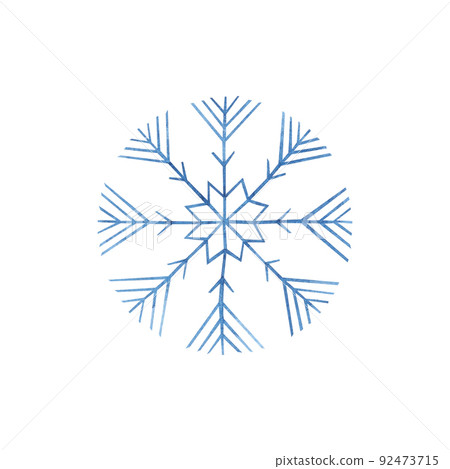 Blue snowflake isolated on white background.... - Stock Illustration ...