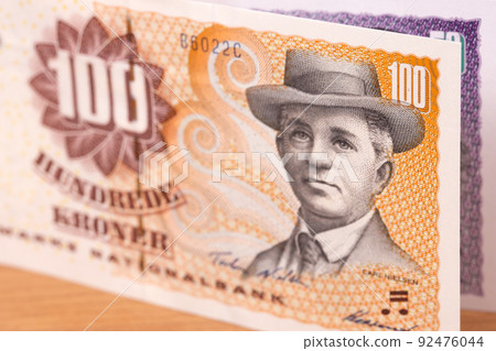 Old Danish krone a business background 92476044