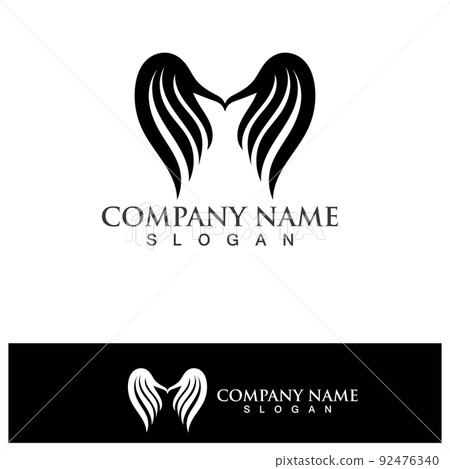 Wings logo vector icon symbol illustration design template 92476340