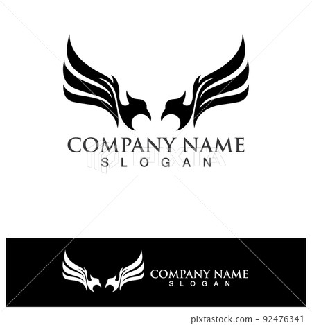 Wings logo vector icon symbol illustration design template 92476341