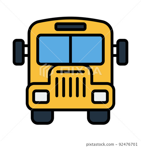 Icon Of School Bus Icon Of School Bus 92476701