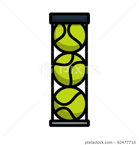 Tennis Ball Container Icon - Stock Illustration [92477718] - PIXTA