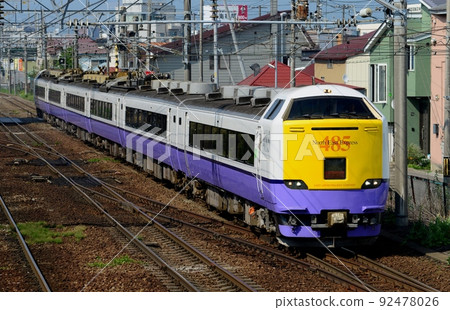 485 series 3000 series limited express swan Goryokaku-Hakodate 485 series 3000 series limited express swan Goryokaku-Hakodate 92478026