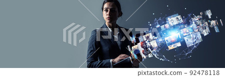 Video content Horizontal visual for banners and advertisements 92478118