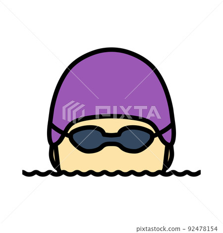 Icon Of Swimming Man 92478154