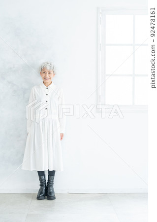 A smiling senior woman 92478161