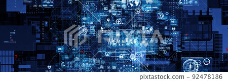 Horizontal visuals for electronics banners and advertisements 92478186