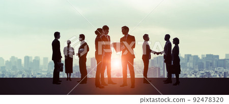 業務組橫幅和廣告的水平視覺效果 業務組橫幅和廣告的水平視覺效果 92478320