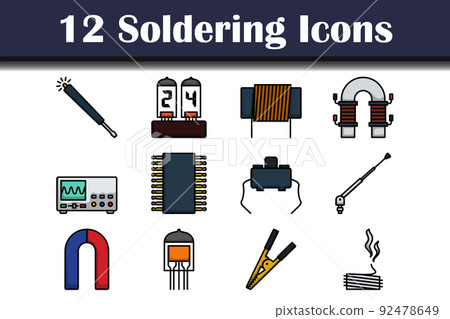 Soldering Icon Set Soldering Icon Set 92478649