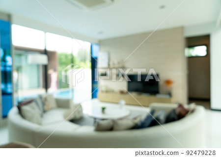 abstract blur living room 92479228