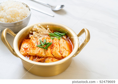 Kimchi Soup with Soft Tofu or Korean Kimchi Stew Kimchi Soup with Soft Tofu or Korean Kimchi Stew 92479669