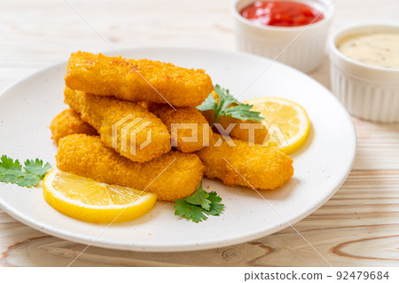 fried fish finger stick or french fries fish 92479684