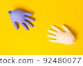 Concept of protective gloves which inflated with air 92480077