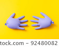Concept of protective gloves which inflated with air 92480082