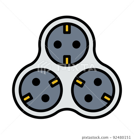 AC Splitter Icon 92480151