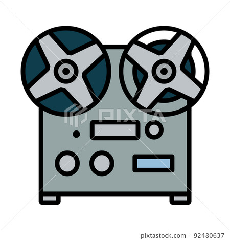 Reel Tape Recorder Icon Reel Tape Recorder Icon 92480637