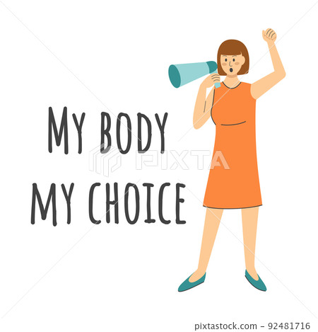 Female protest my body my choice 92481716