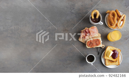 Spanish breakfast concept. Spanish breakfast concept. 92482166