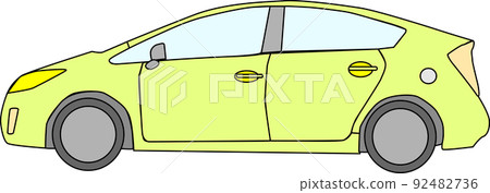 Side image of a simple car Side image of a simple car 92482736