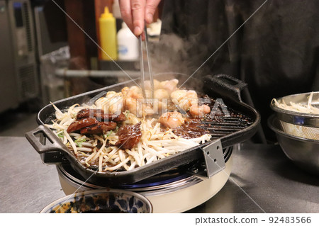 鐵板燒的激素 92483566