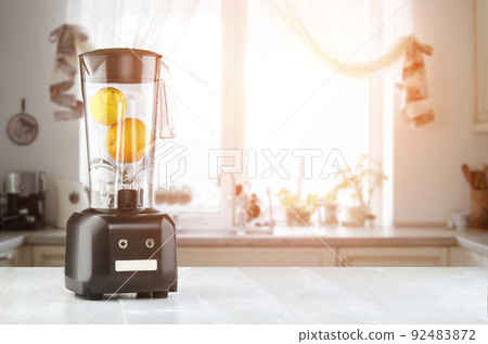 The electric blender for make fruit juice or smoothie. Sun flare 92483872